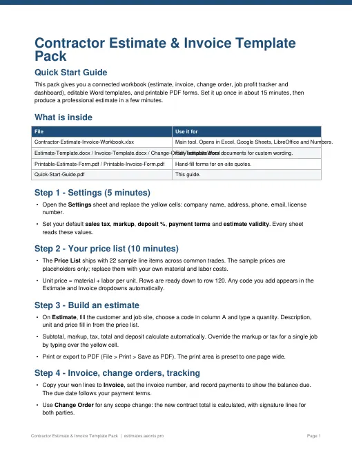Quick-start guide